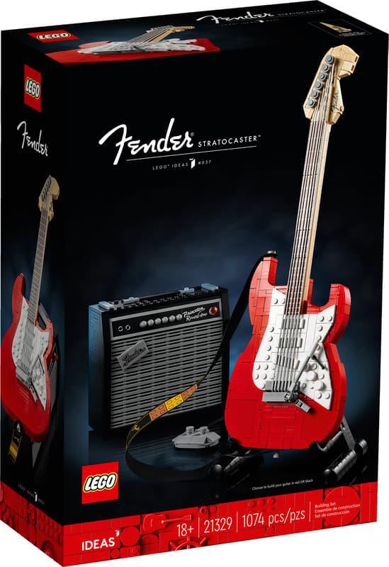 LEGO Ideas 21329 Fender Stratocaster  Guitar Building Kit (1,079 Pieces)