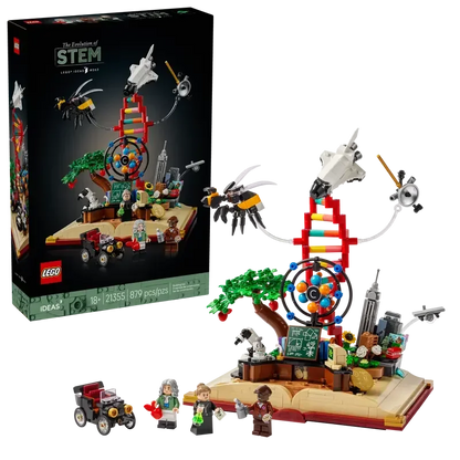 LEGO 21355 - Ideas The Evolution of STEM (879 Pieces) - Jaiman Toys