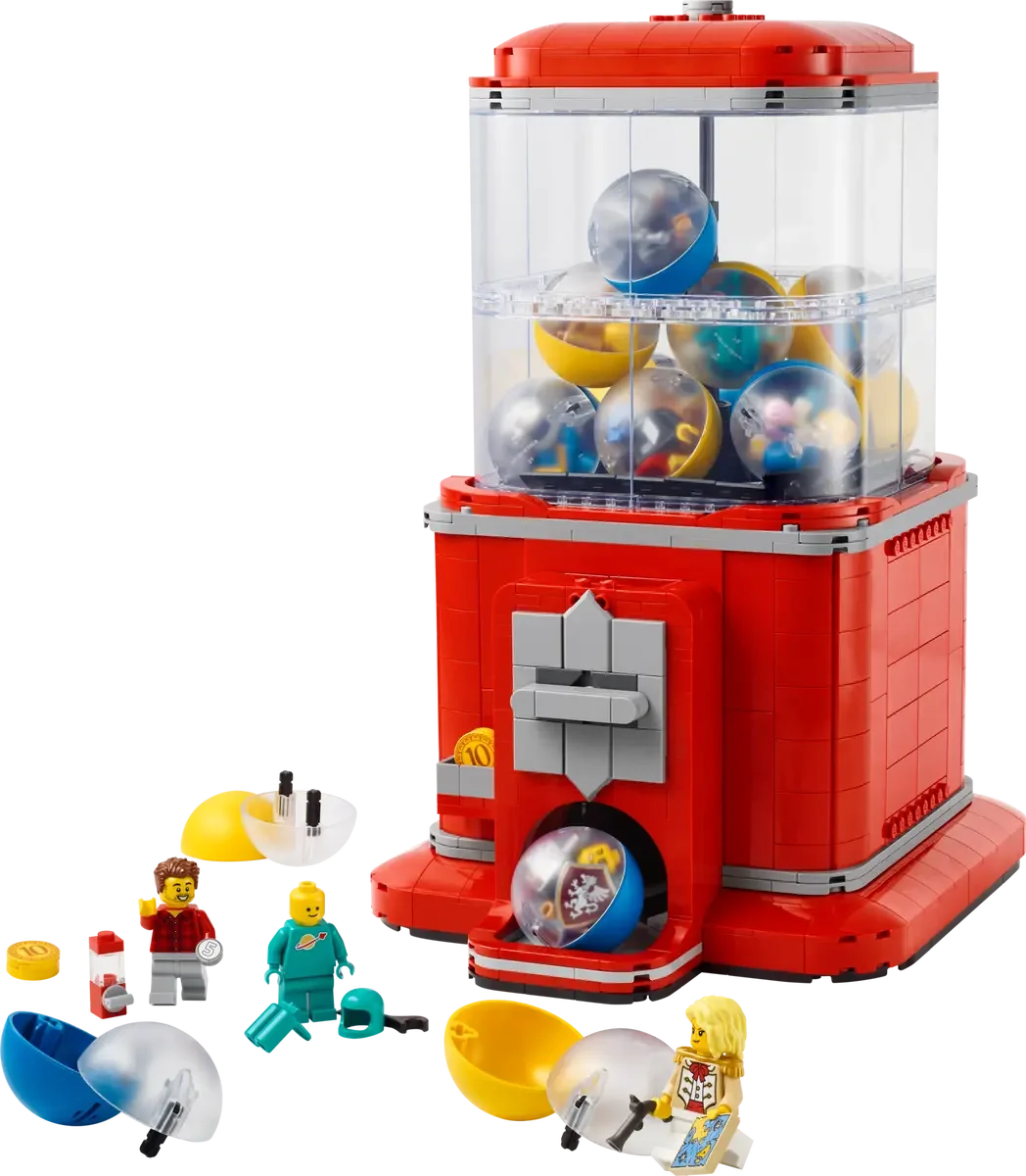LEGO Ideas 21358 Minifigure Vending Machine – 1,343 Pieces, Collectible Minifigures, Retro Interactive Build
