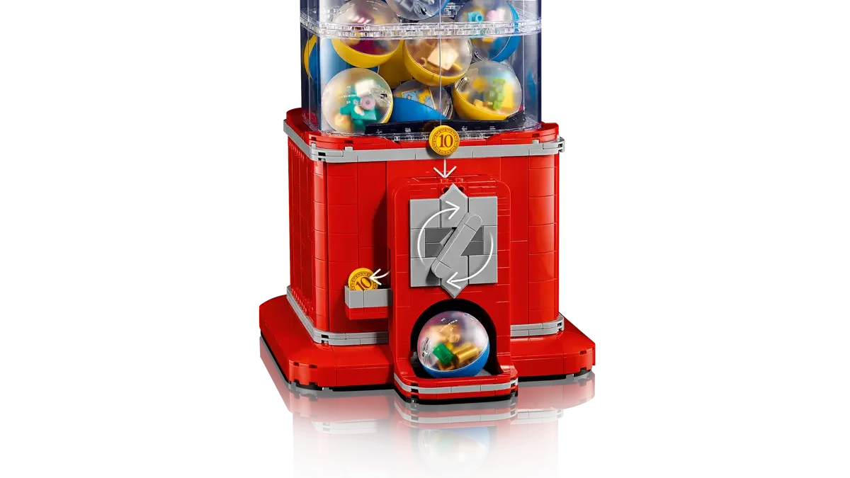 LEGO Ideas 21358 Minifigure Vending Machine – 1,343 Pieces, Collectible Minifigures, Retro Interactive Build