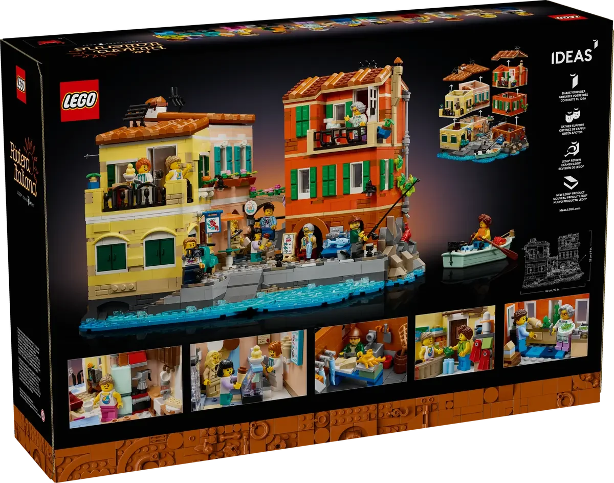 LEGO® Icons 21359 Italian Riviera Collectors’ Building Set (3251 Pieces)
