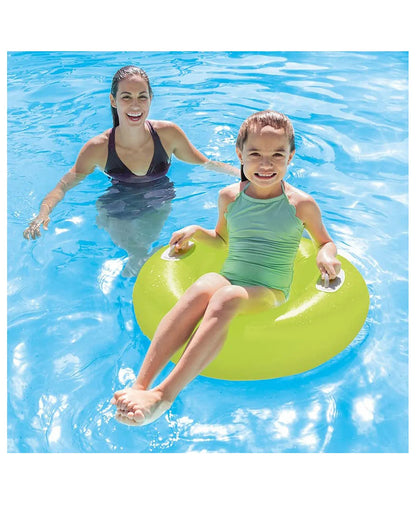 Intex 59258 Inflatable Swim Tube with Two Handles 30 Inch – Kids Pool Float Ring for Ages 8–13, Pack of 1
