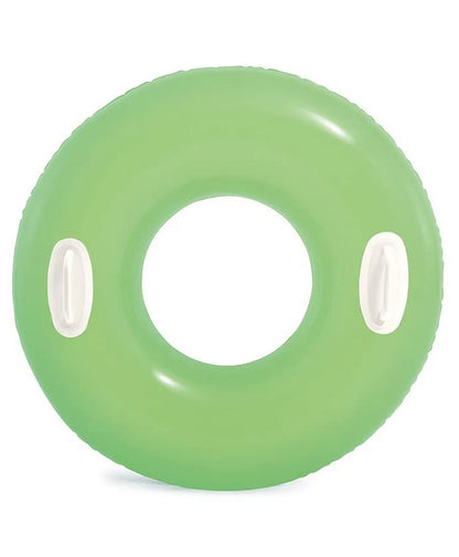 Intex 59258 Inflatable Swim Tube with Two Handles 30 Inch – Kids Pool Float Ring for Ages 8–13, Pack of 1