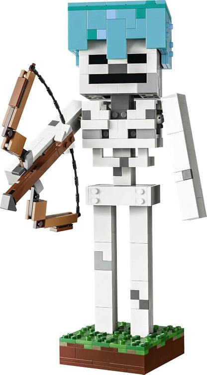 LEGO Minecraft The Skeleton 21594 Gaming Decor Building Toy, Model Kit, Gaming Merchandise for Boys and Girls Aged 10+, Minecraft Skeleton Figure Display Set for Kids, Gift for Gamers (502 Pieces)
