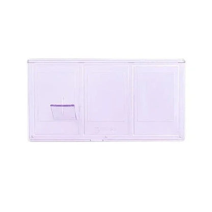Fujifilm Instax Mini Transparent 3" Inch Polaroid Triple Photo Frame For Tabletop Display of Small Cards, Photos - Pack of 5 - Jaiman Toys