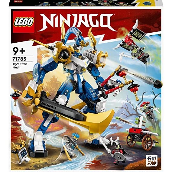 LEGO NINJAGO Jay’s Titan Mech 71785 Building Toy Set (794 Pieces)