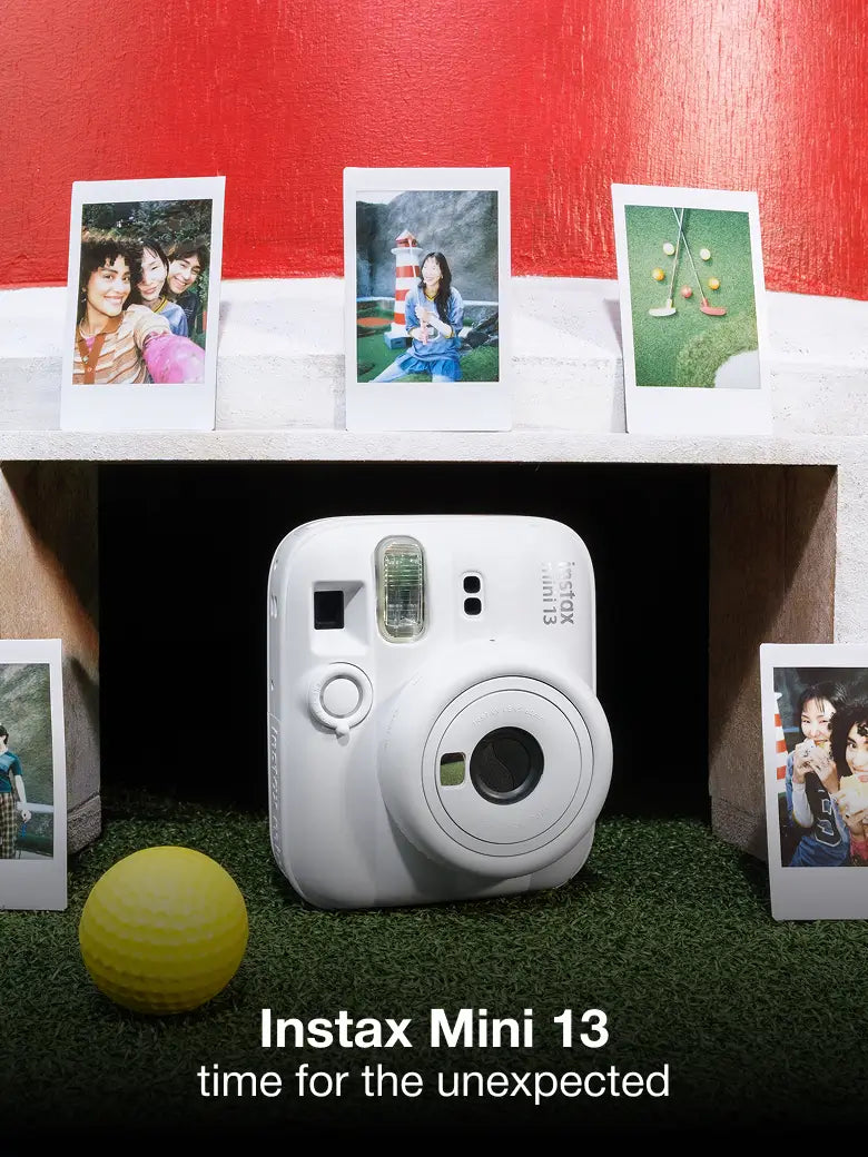 Fujifilm Instax Mini 13 Instant Camera with Carry Case - Clay White