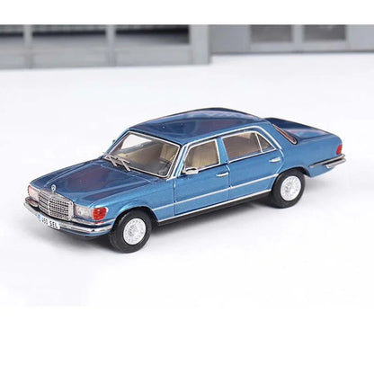 Maxwell 1:64 Gen.5 Mercedes Benz S-Class 450SEL W116 Model Diecast Alloy Car - Blue - Jaiman Toys