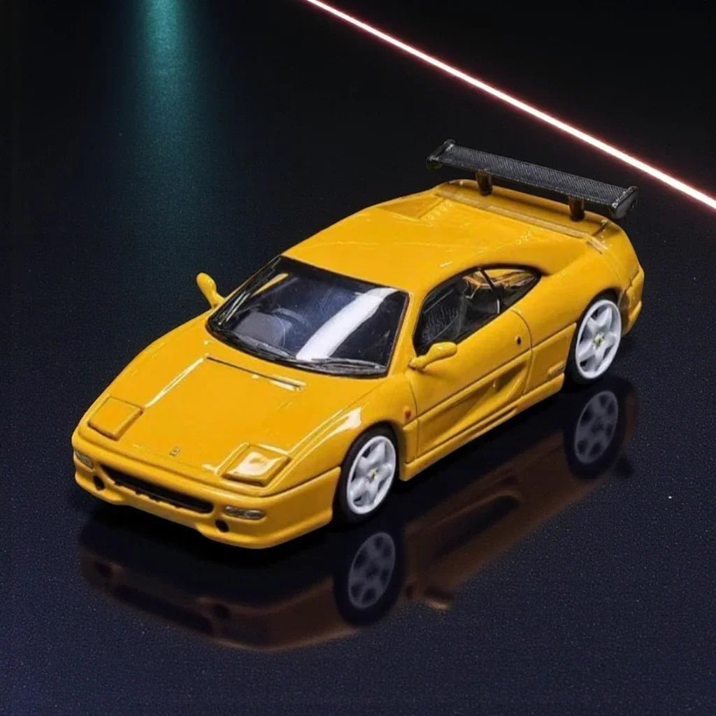 Classic Lover F355 Yellow 1:64 Scale Diecast Car Model – Collector’s Edition