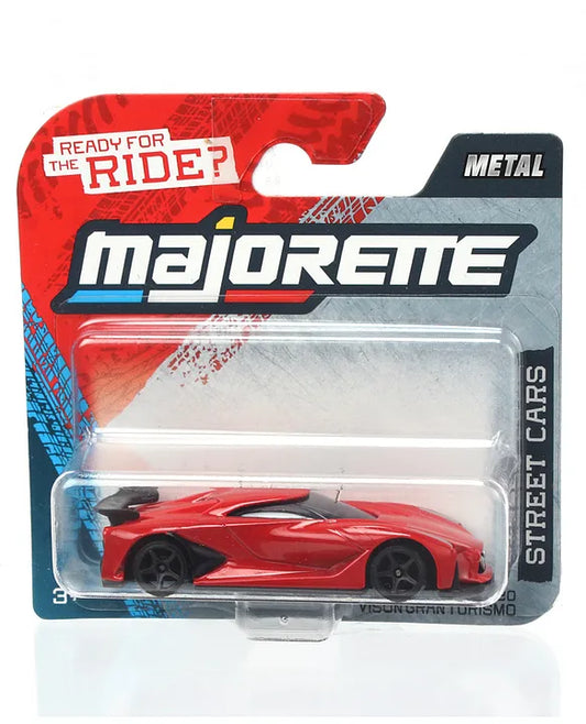 Majorette Nissan Concept 2020 Vision Gran Turismo Premium Metal Die-Cast Free-Wheel Street Car Toy & Collectible Model for Kids, Car Enthusiasts and Collectors Ages 3+ – Red