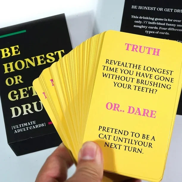 Be Honest or Get Drunk – The Ultimate Adult Drinking Card Game - Jaiman Toys