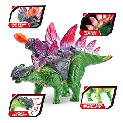 ZURU ROBO Alive-Dino Wars-Series 1 Stegasaurus, Multi (7131-S001)