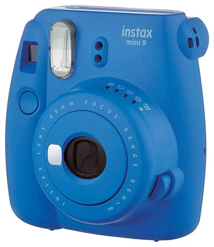 Fujifilm Instax Mini 9 Instant (Cobalt Blue, MINI9) + 10 Shots Films - Jaiman Toys