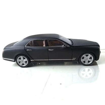 Rastar 1:18 Bentley Mulsanne Diecast Model Car –Matt Black | Luxury Collectible with Openable Doors (43800)