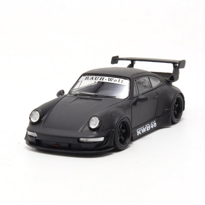 Decode 1:64 Porsche RWB Wide-Body Modified Diecast Model Car – Premium Black Edition Collector Car