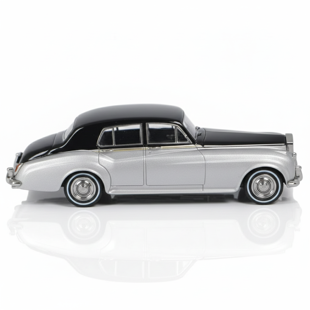 GFCC 1:64 Scale 1955 Rolls-Royce Cloud Black and Grey  Diecast Car Model
