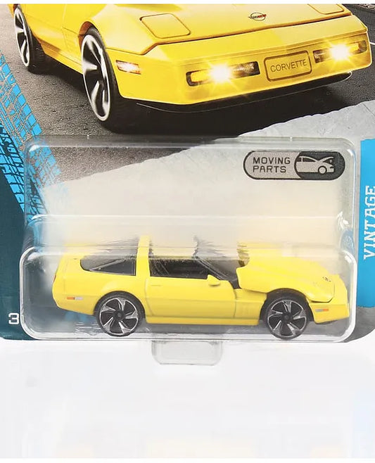 Majorette Chevrolet Corvette 1990 ZR-1 Premium Die-Cast Free-Wheel Collectible Model Car with Opening Parts for Kids & Car Collectors – Yellow