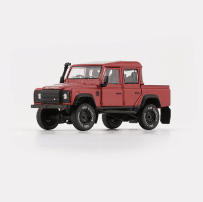 BM Creations 1:64 Land Rover Defender 110 Pick Up Diecast Model Car | Premium Collectible with Opening Parts | Two Color Variants