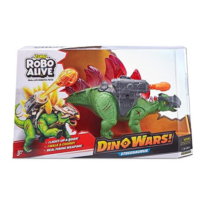 ZURU ROBO Alive-Dino Wars-Series 1 Stegasaurus, Multi (7131-S001)