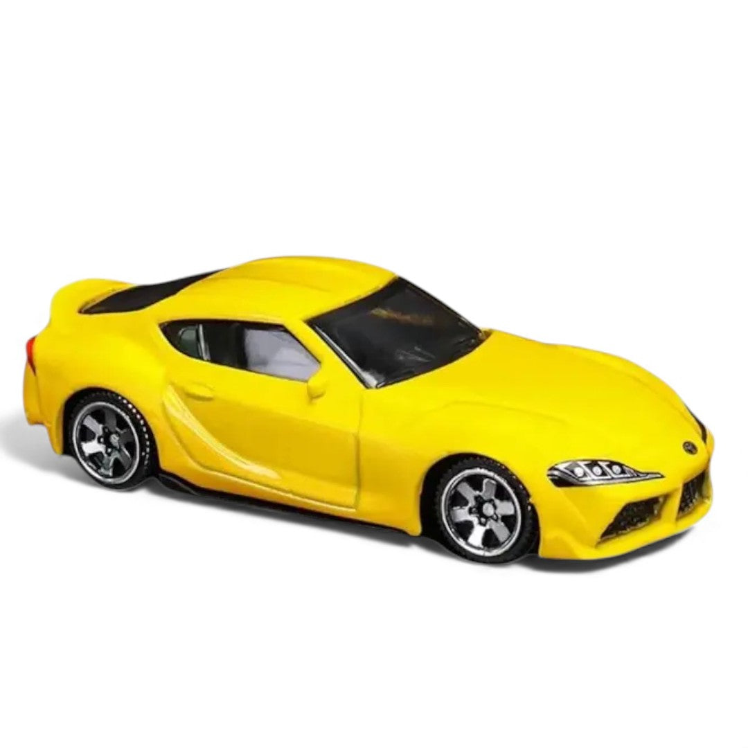 CCA 1:58 Scale Toyota GR Supra Magnetic Series Yellow Die-Cast Model Car