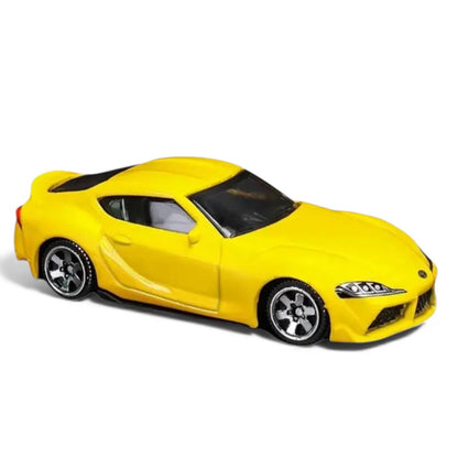 CCA 1:58 Scale Toyota GR Supra Magnetic Series Yellow Die-Cast Model Car