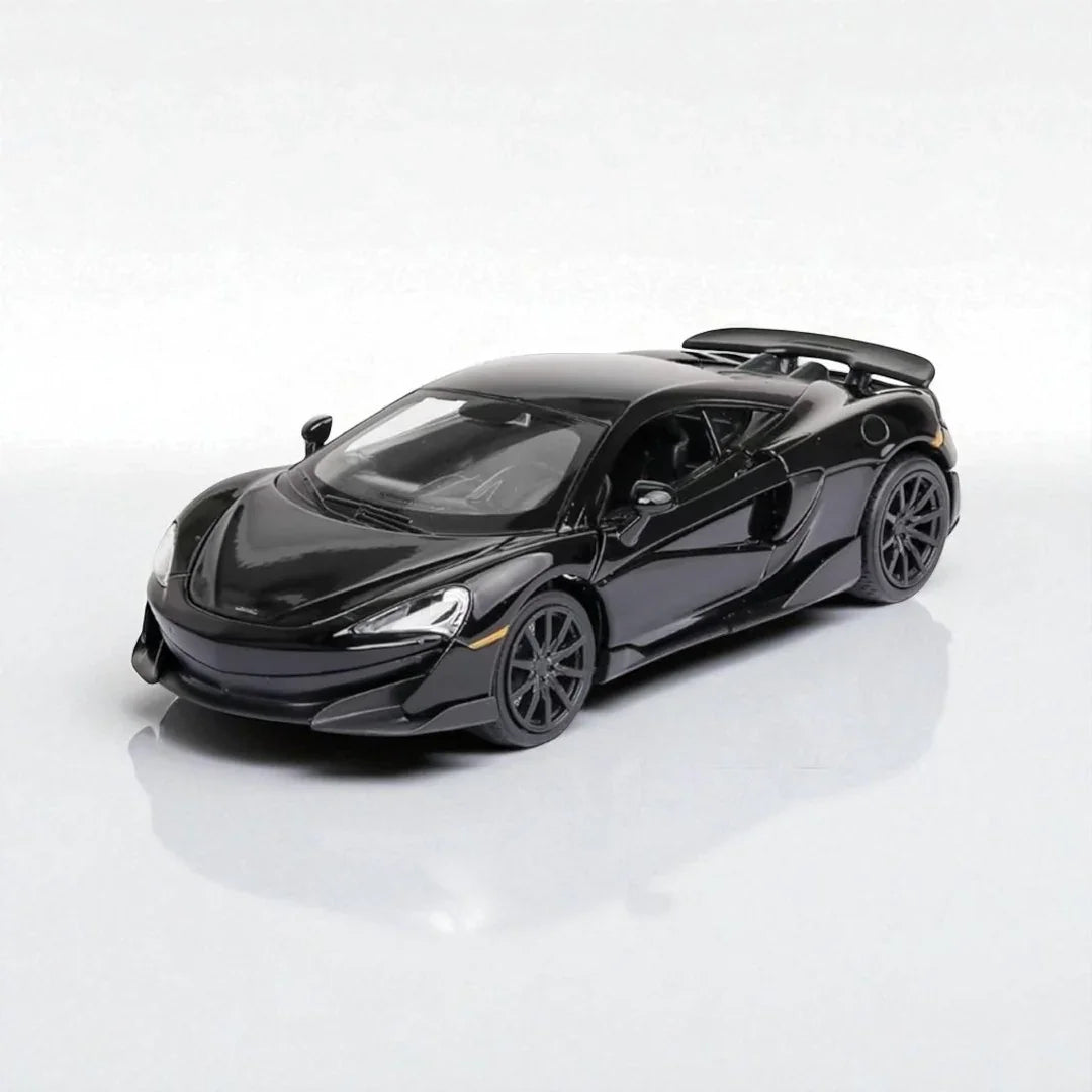 RMZ Hobby 1:32 McLaren 600LT Die-Cast Model Car – Black with Openable Doors, Light & Sound (664994) - Jaiman Toys