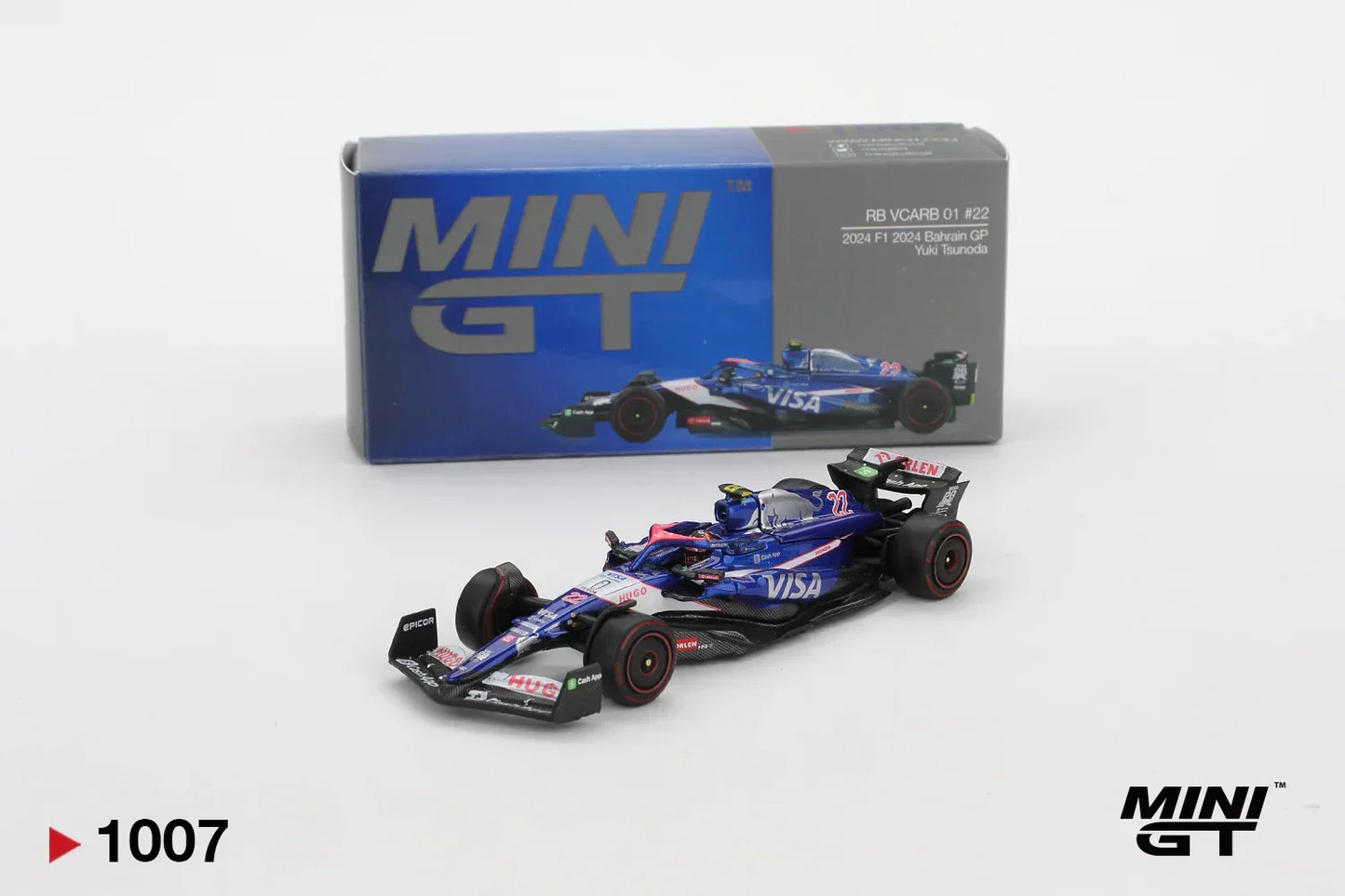 Mini GT 1:64 Duo Set RB VCARB 01 #22 Yuki Tsunoda Bahrain GP 2024 F1 + Lancia Stratos HF #4 Rally | Premium Diecast Models