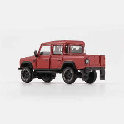 BM Creations 1:64 Land Rover Defender 110 Pick Up Diecast Model Car | Premium Collectible with Opening Parts | Two Color Variants