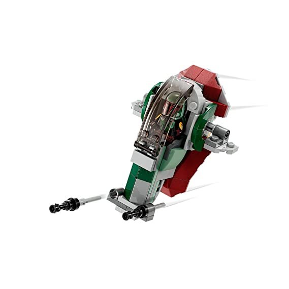 LEGO Star Wars Boba Fett's Starship Microfighter 75344 Building Toy Set (85 Pcs)