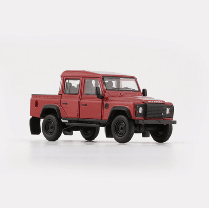 BM Creations 1:64 Land Rover Defender 110 Pick Up Diecast Model Car | Premium Collectible with Opening Parts | Two Color Variants