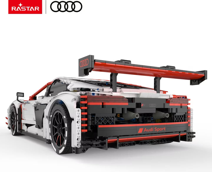 Rastar 1:8 Scale Audi R8 LMS GT3 Building Bricks Set – 3322 Pieces Remote Control Racing Car