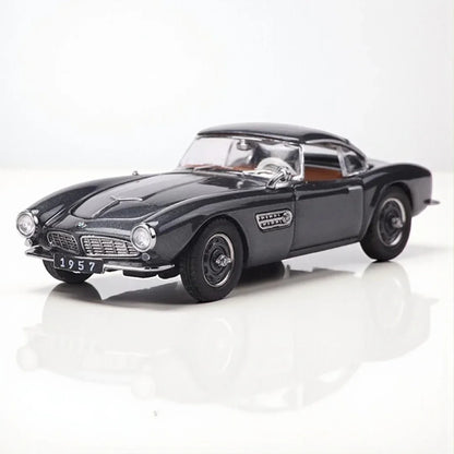 GFCC 1:64  BMW 1957 -507 Convertible HardTop Classic Model Diecast Collect Car-Grey