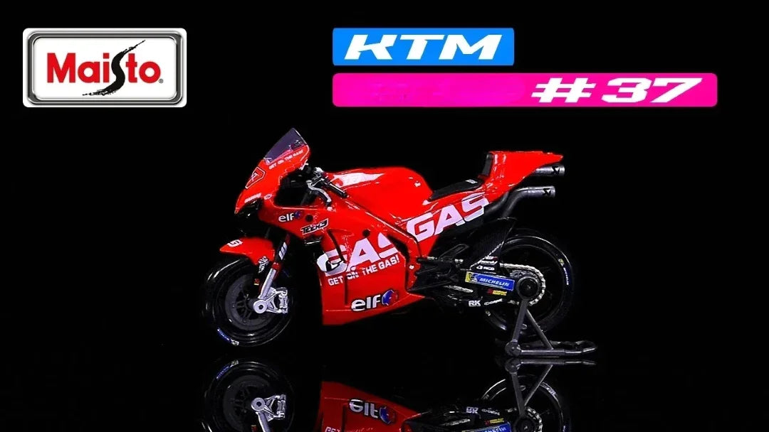 Maisto 1:18 GasGas Factory Tech3 Motorbike #37– Pol Espargaro Diecast Model - Jaiman Toys