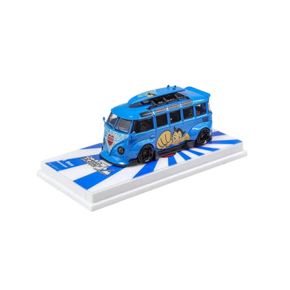 Flame Model 1:64 Volkswagen Bus – Astro Boy Edition (Blue) - Jaiman Toys