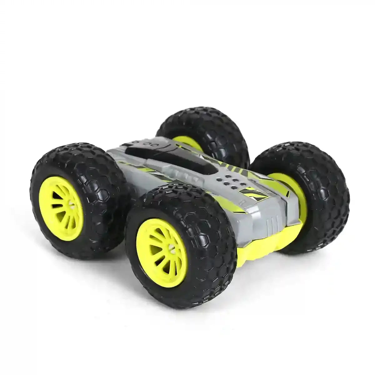 Ralleyz Flashing 2 Sided Stunt Remote Control Car, RC Cars With Double Sided 360° Flips -Green