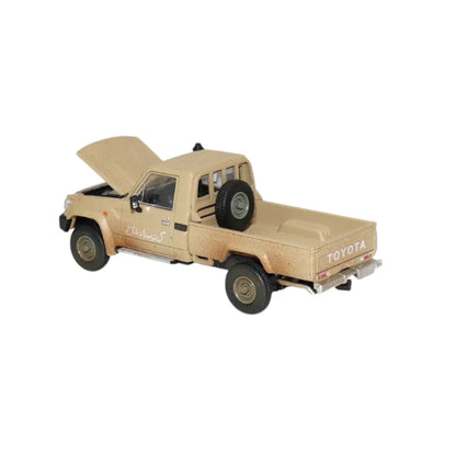 Hobby Fans 1:64 Toyota Land Cruiser LC79 Pickup Truck – Desert Yellow Diecast Model Car - Jaiman Toys