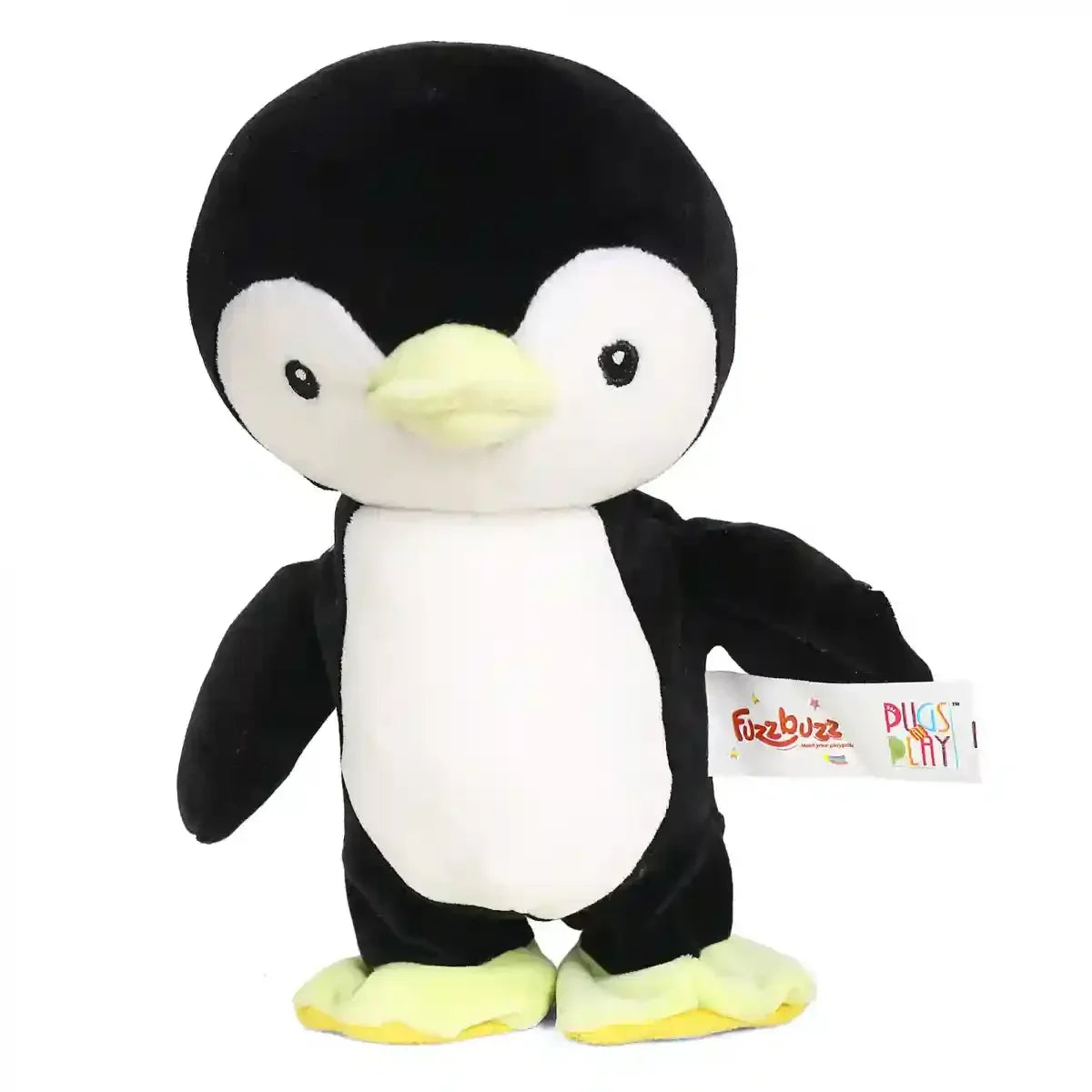 Fuzzbuzz Fuzzbuzz Pugs & Play Skipper Penguin, 3Y+, Black & White – Jaiman Toys