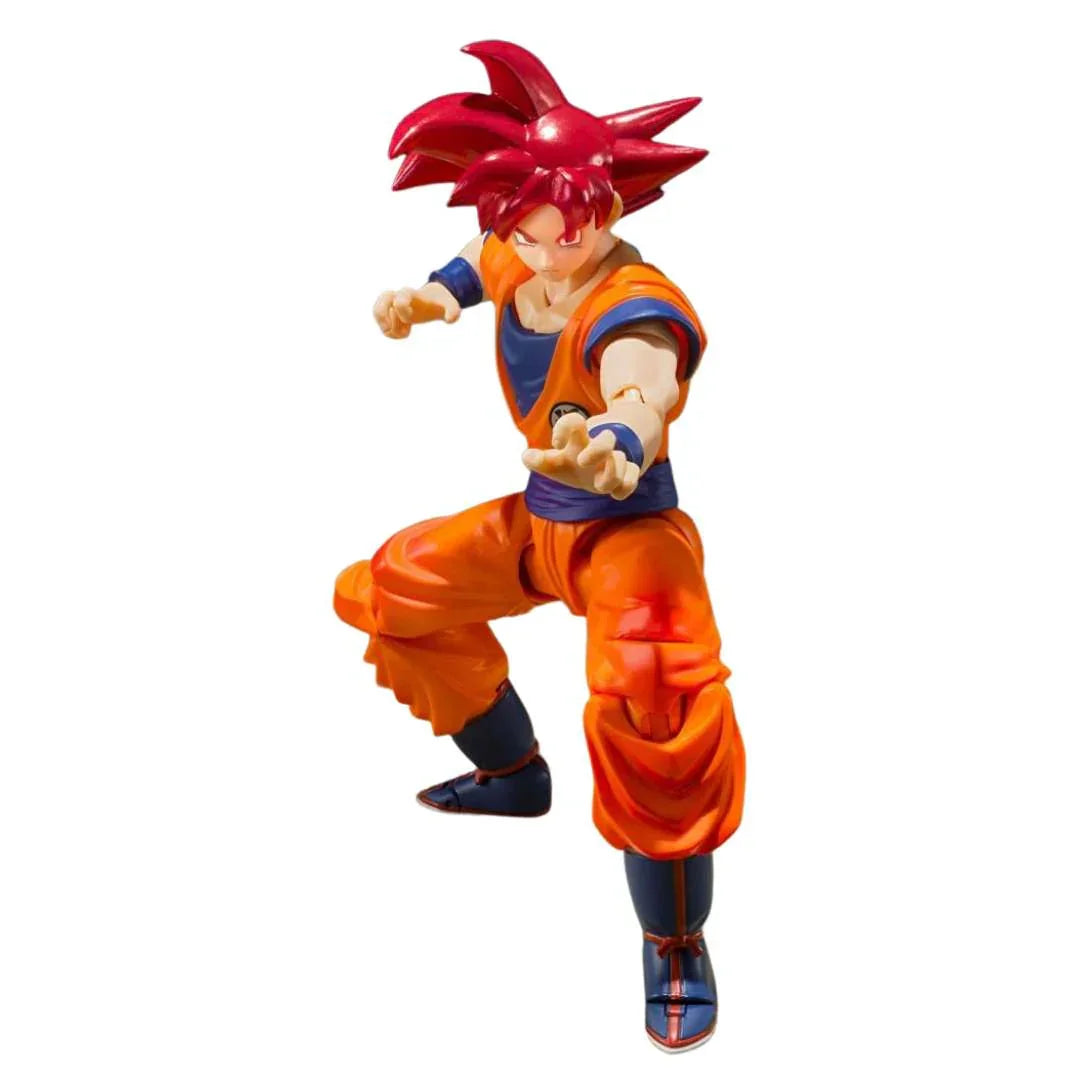 Dragon Ball Z – Super Saiyan God Son Goku “Saiyan God Instilled With the Light of Righteous Hearts” 5.5-Inch Action Figure by S.H.Figuarts Tamashii Nations - Jaiman Toys