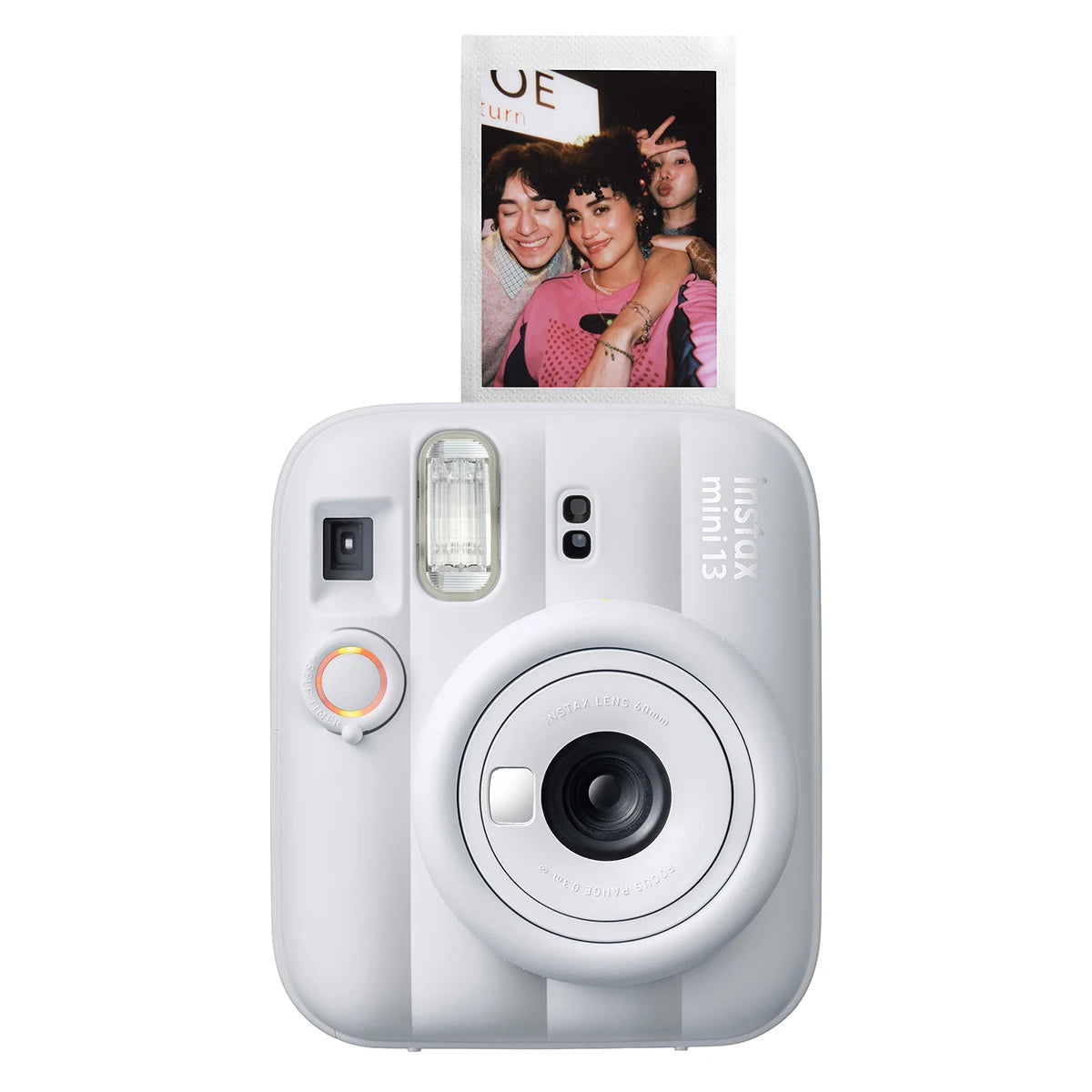 Fujifilm Instax Mini 13 Instant Camera – Auto Exposure | Selfie Timer | Compact Instant Film Camera- Clay White