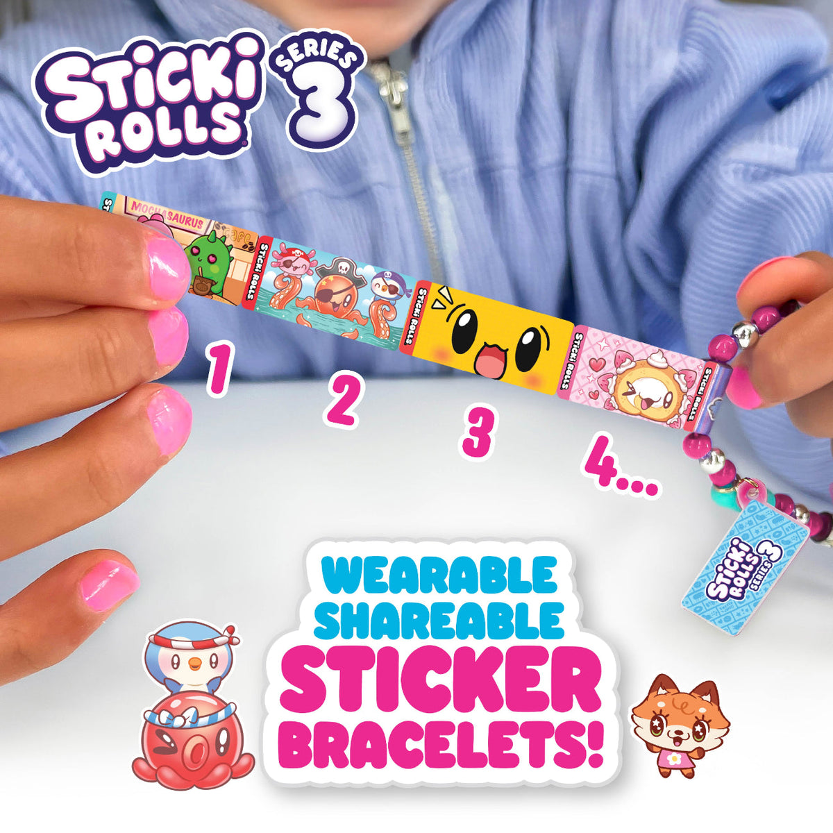 Sticki Rolls Sticki Bracelet Series 3 - all colours