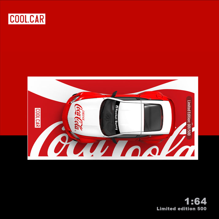 Cool Car 1:64 Nissan 400Z Coca-Cola Limited Edition Diecast Model Car | Set of 2 Variants with Figure