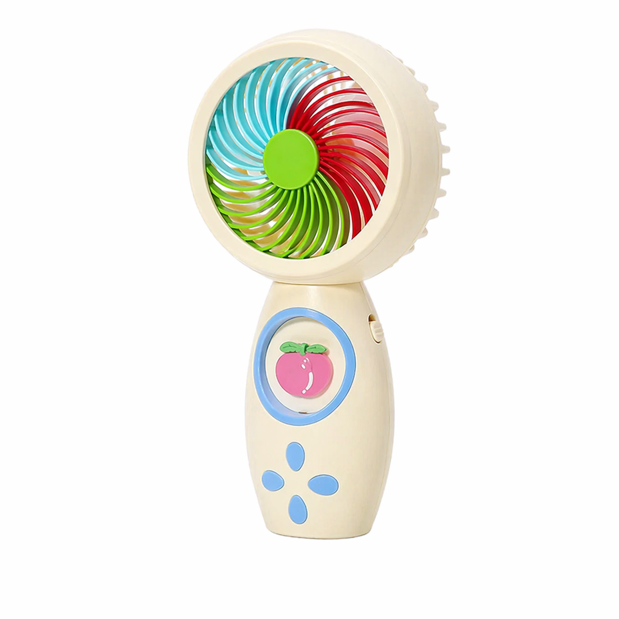 Portable Handheld Mini Fan – Colorful Personal Cooling Fan with Cute Fruit Design for Travel, Office & Outdoor Use (Pack of 1)