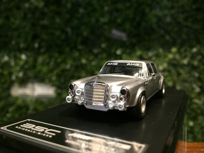 1/64 BSC Mercedes-Benz 300SEL 6.8 AMG W109 Silver Diecast Car - Jaiman Toys