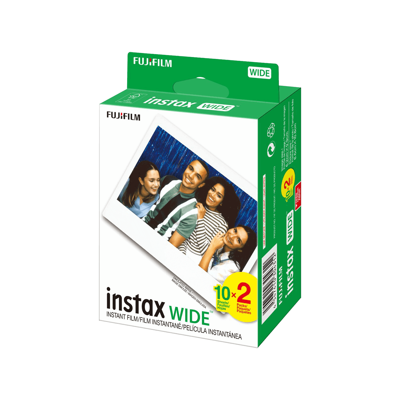 Fujifilm Instax Wide 400 Instant Camera Starter Kit Plus Green | Includes 20 Shots Film & Photo Album | Wide Format Instant Camera