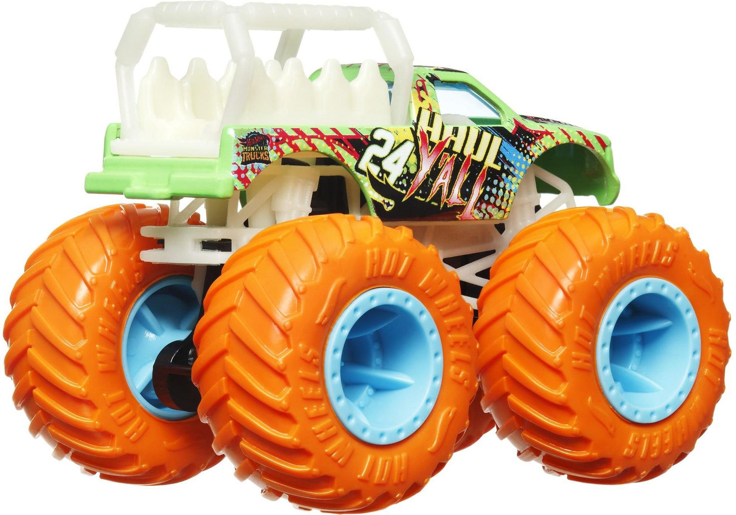 Hot Wheels Monster Trucks Haul Y’all Glow in the Dark – Neon Monster Truck Toy