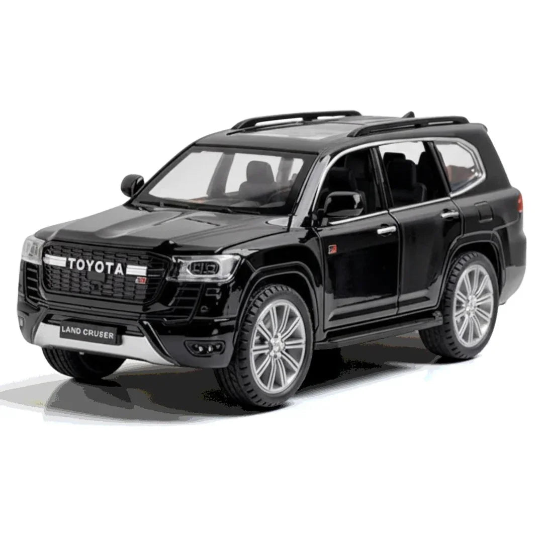 LJX Model 1:24 Toyota Land Cruiser Diecast Car – Pull Back Action, Openable Doors, Metal Body Collectible