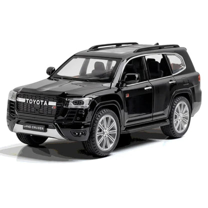 LJX Model 1:24 Toyota Land Cruiser Diecast Car – Pull Back Action, Openable Doors, Metal Body Collectible