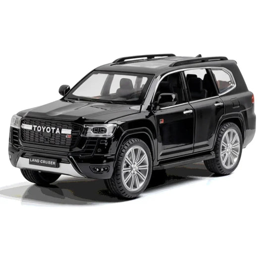 LJX Model 1:24 Toyota Land Cruiser Diecast Car – Pull Back Action, Openable Doors, Metal Body Collectible