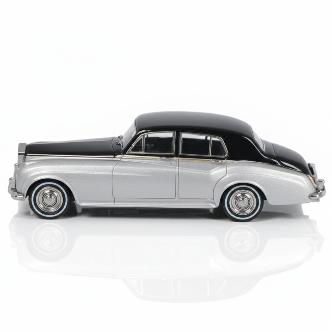 GFCC 1:64 Scale 1955 Rolls-Royce Cloud Black and Grey  Diecast Car Model