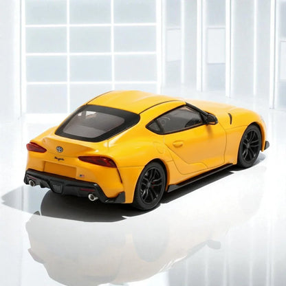 BSC 1:64 Scale Toyota GR Supra A90 Yellow Diecast Cat Model - Jaiman Toys